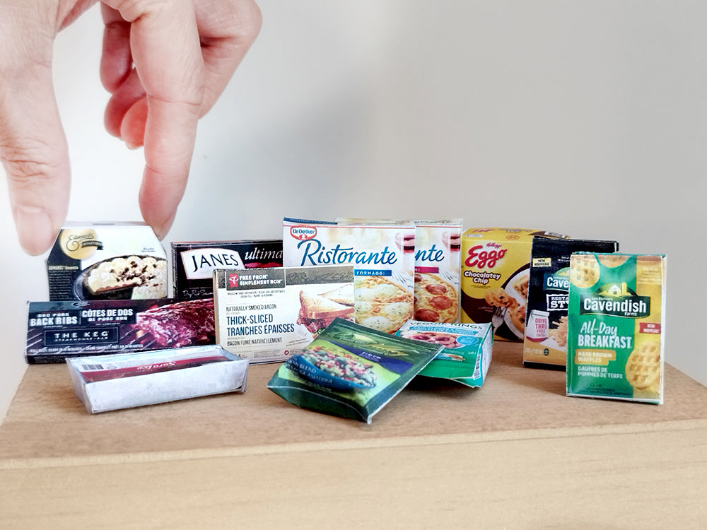 1:6 scale Frozen foods - Printable Dollhouse Frozen foods