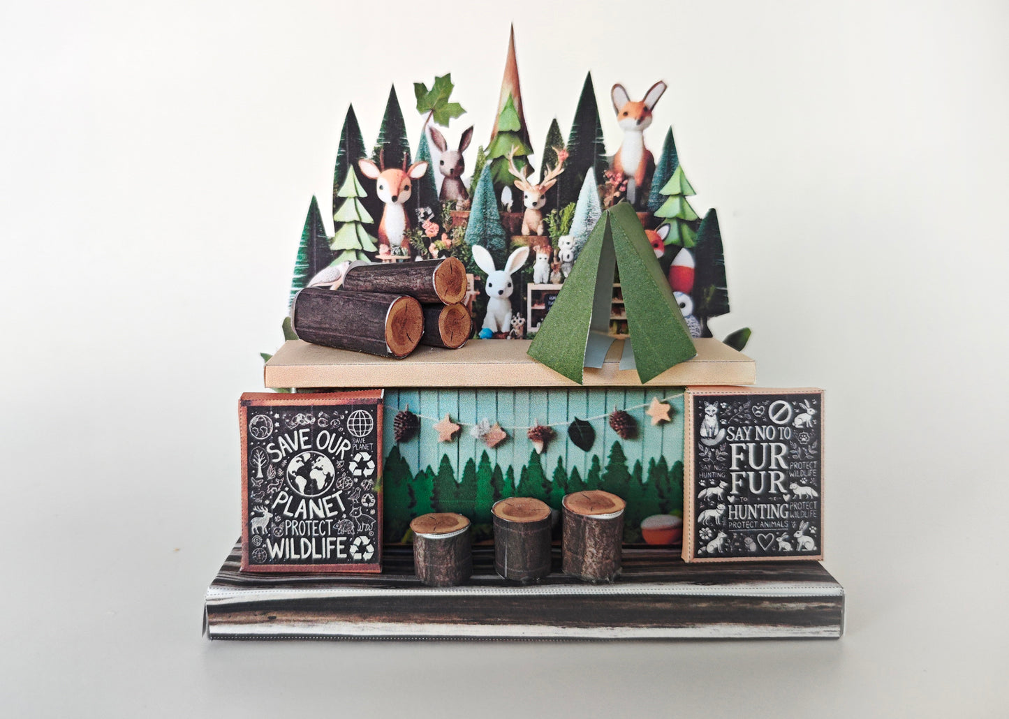 Whether as a charming decoration or a thoughtful gift, this customizable template lets you create a personalized tribute to the beauty of the woodland. Perfect for any occasion, this printable design brings the magic of nature to life in a delightful 3D miniature stand. Download and personalize it for anyone who loves the enchanting spirit of the forest!