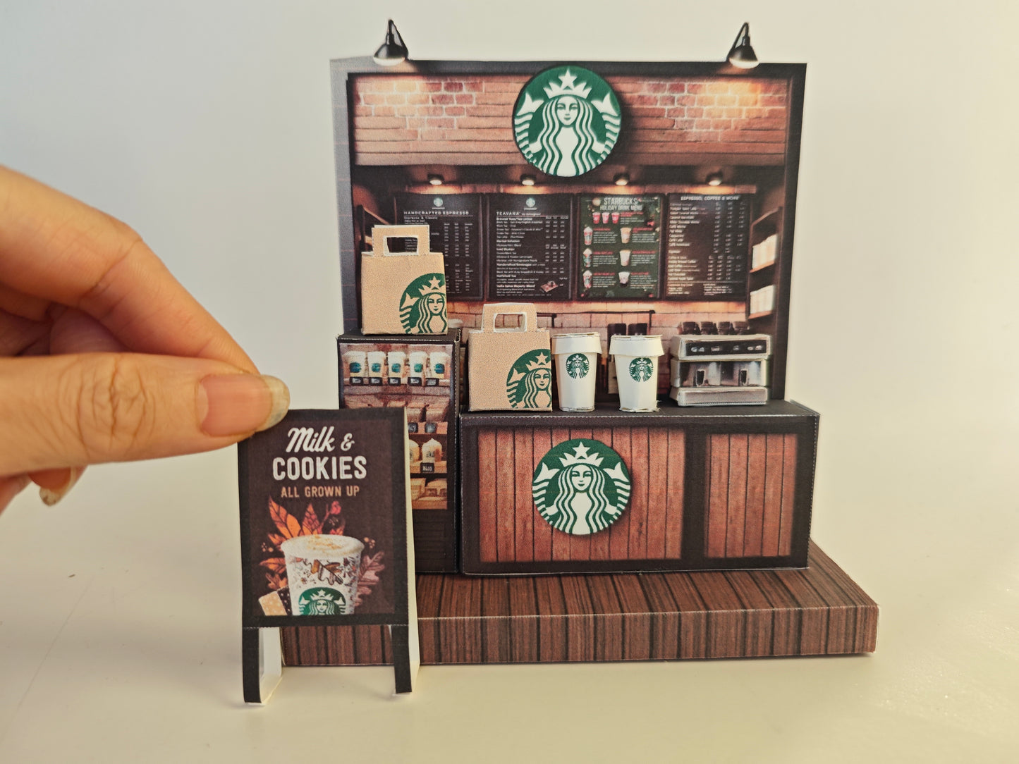 Whether as a wall decoration or a heartfelt gift, this customizable template lets you create a personalized tribute to the beauty of Starbucks. Perfect for marking any occasion, this printable template brings creative 3D design to life in the form of a charming Starbucks miniature. Download and personalize it for those who appreciate the delicate.