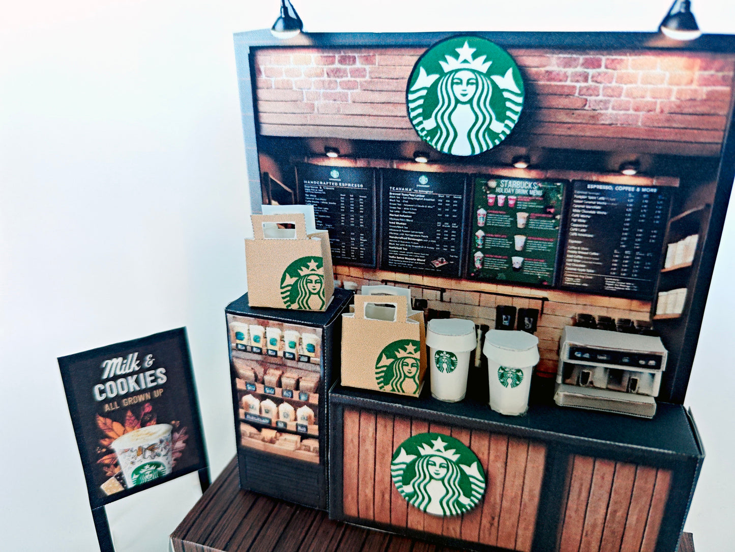 Whether as a wall decoration or a heartfelt gift, this customizable template lets you create a personalized tribute to the beauty of Starbucks. Perfect for marking any occasion, this printable template brings creative 3D design to life in the form of a charming Starbucks miniature. Download and personalize it for those who appreciate the delicate.
