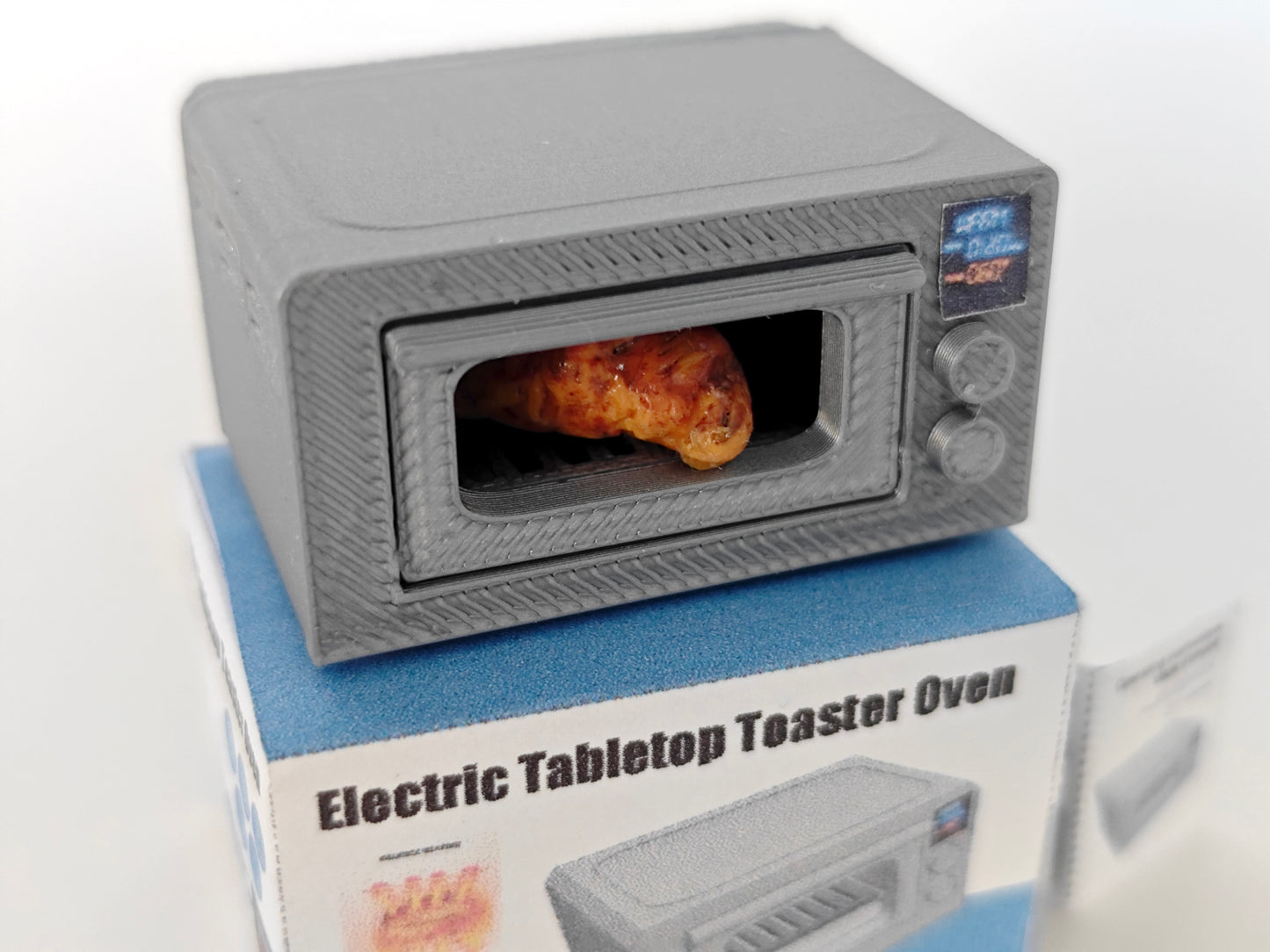 3D printing STL - 1:12 Toaster oven plus box and Manuel, mini cookware, mini pot, kitchen, applicants, cooking scene