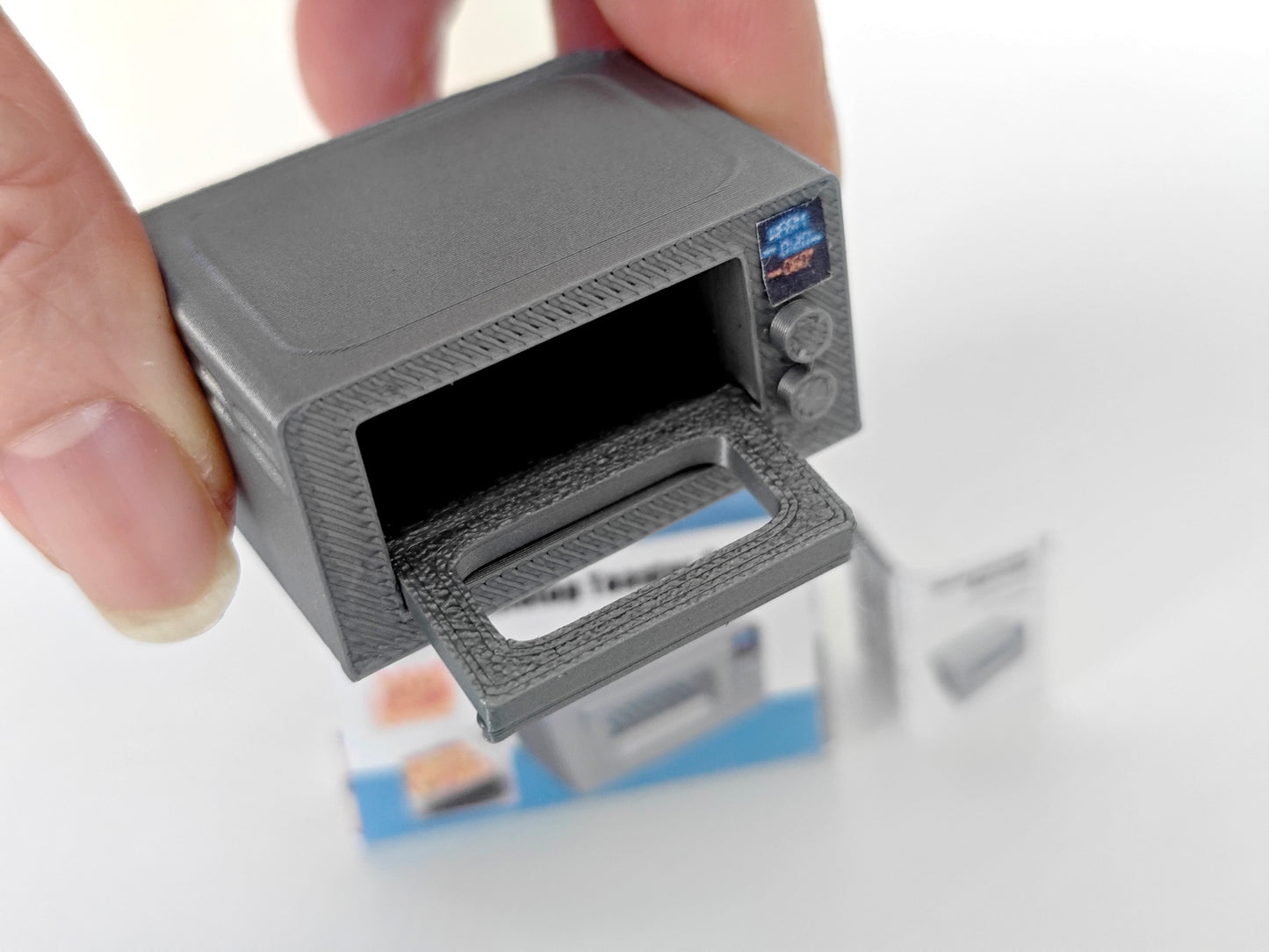 3D printing STL - 1:12 Toaster oven plus box and Manuel, mini cookware, mini pot, kitchen, applicants, cooking scene