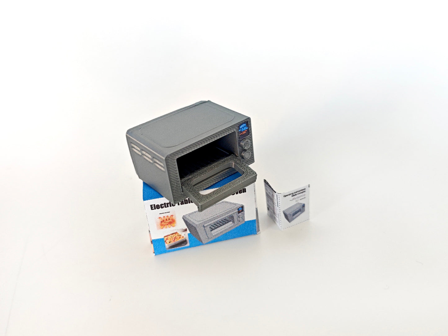 3D printing STL - 1:12 Toaster oven plus box and Manuel, mini cookware, mini pot, kitchen, applicants, cooking scene