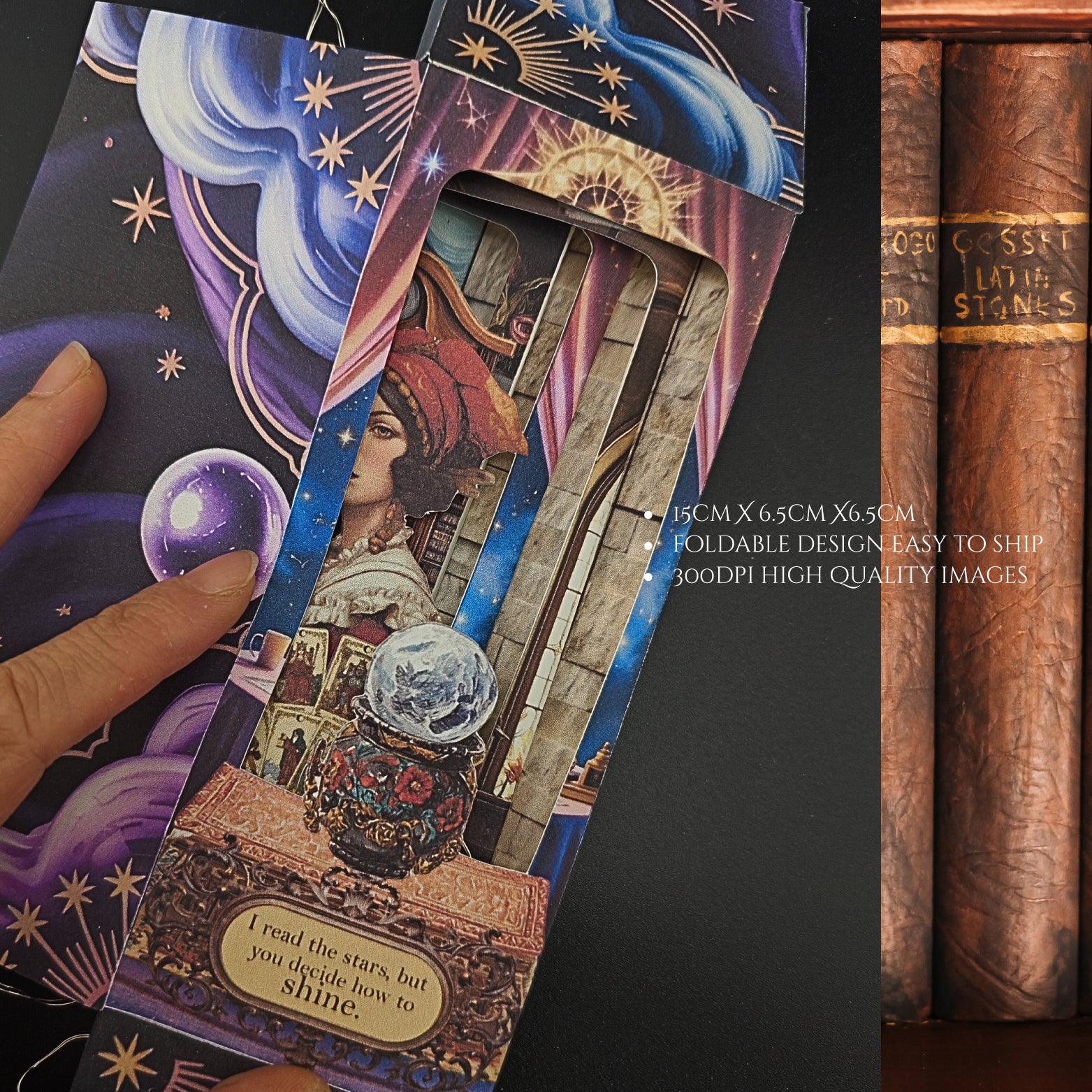 Fortune teller BookNook Kit: Paper Diorama Template (PDF & PNG for Cricut)
