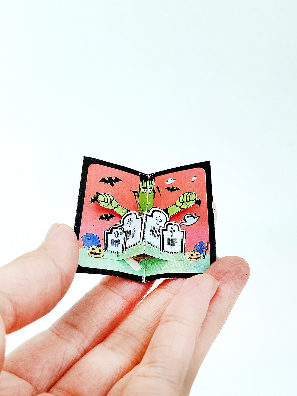 Large & mini Halloween Pop-up card, DIY card, customize card, mini card, Pop-Up card template
