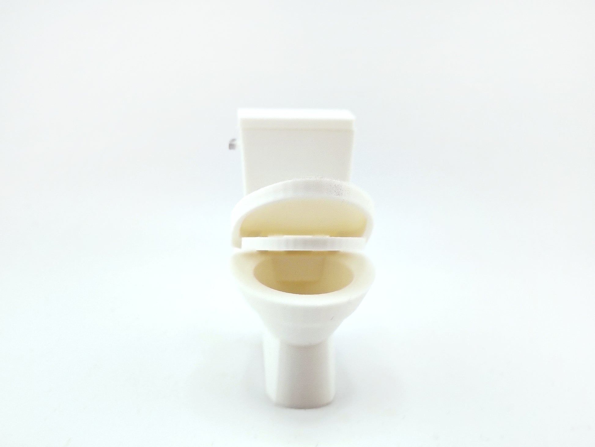 1:12 Toilet Seat STL File | Dollhouse Bathroom, Washroom & Restroom Miniature Diorama
