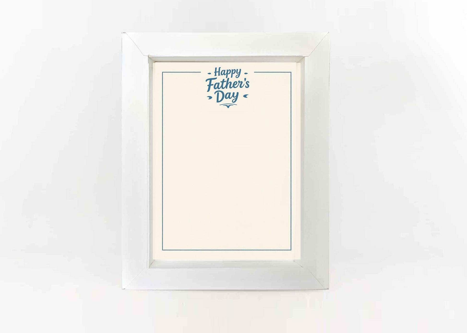 Father's Day 7X 5 inches background yellow color style (not included photo frame and Stand)
