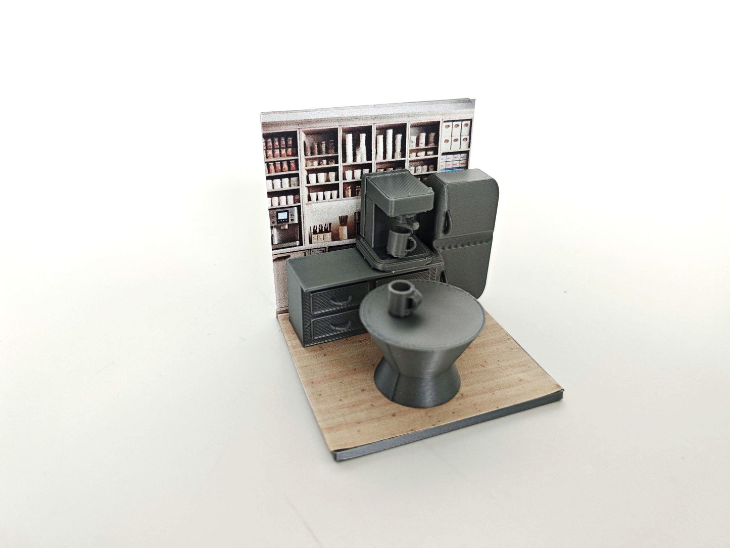 MINI FIGUAR Office Pantry for Lego men, a miniature office kitchen & pantry, perfect for creating the ultimate spot to brew gossip, Lego Accessories, STL Printable 3D