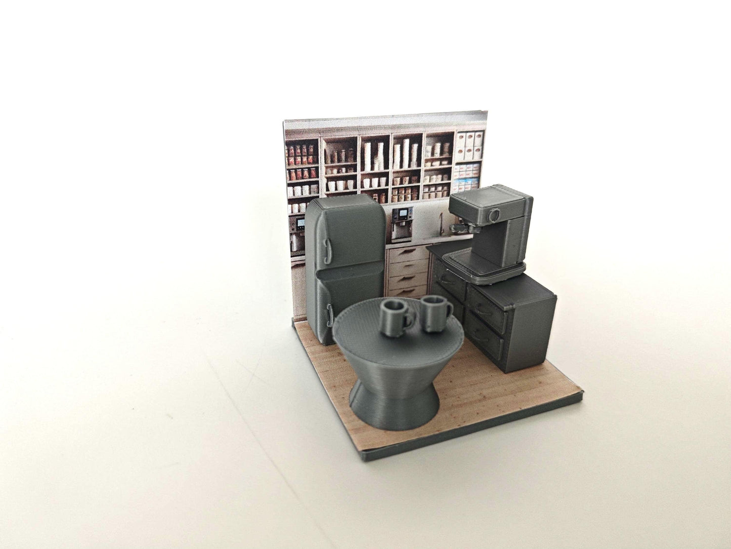 MINI FIGUAR Office Pantry for Lego men, a miniature office kitchen & pantry, perfect for creating the ultimate spot to brew gossip, Lego Accessories, STL Printable 3D