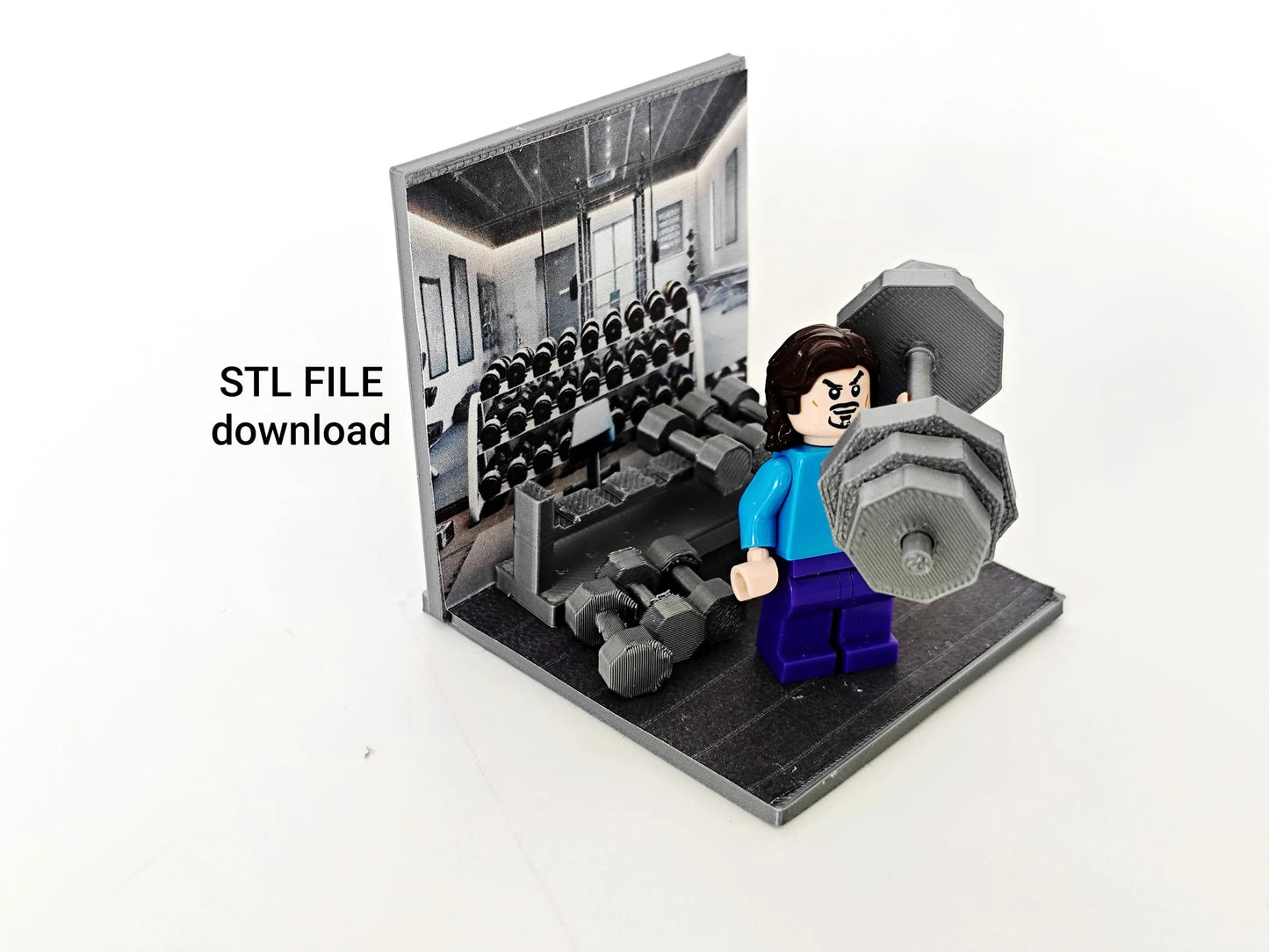 MINI FIGURE Gym facilities for Block Man, perfect for creating the ultimate fitness, Brick Accessories & Kits, minifigure