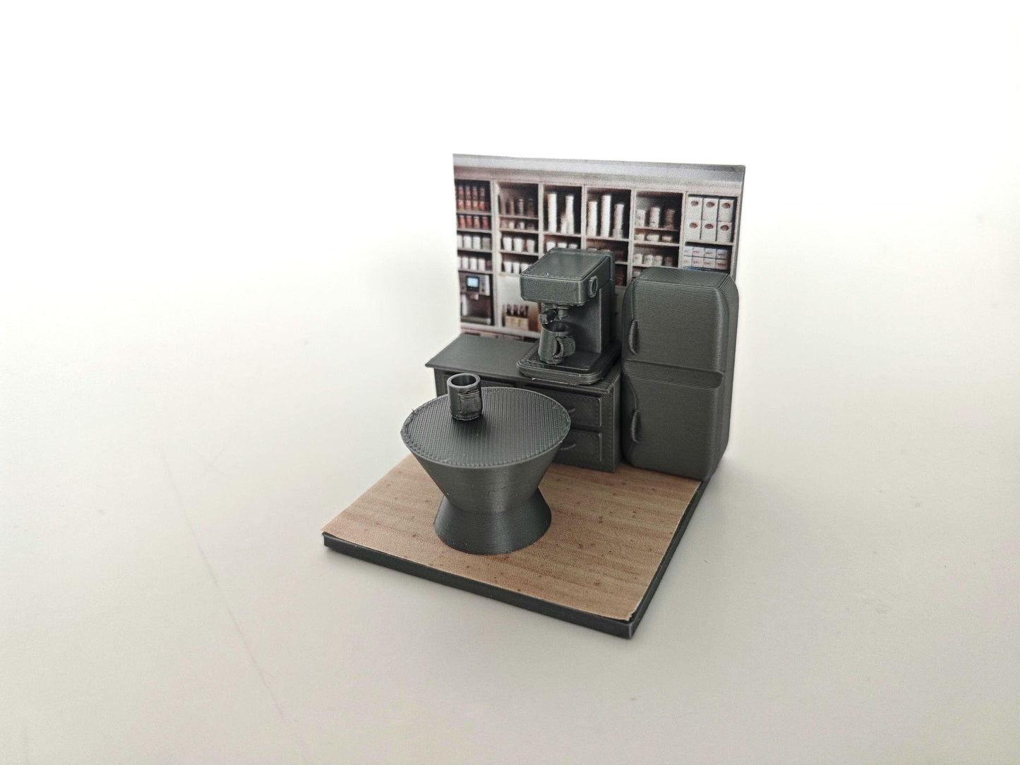 MINI FIGUAR Office Pantry for Lego men, a miniature office kitchen & pantry, perfect for creating the ultimate spot to brew gossip, Lego Accessories, STL Printable 3D