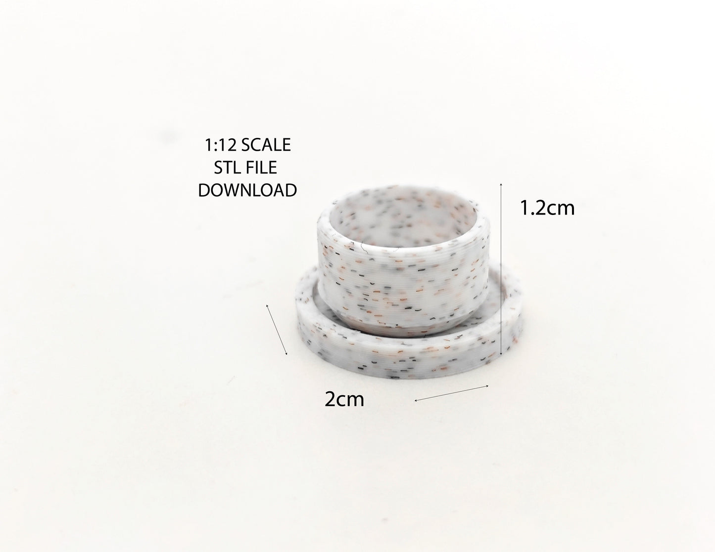 Bring life to your miniature scenes with this STL 3D < 1:12 Bowl and Plate>!
It is 1:12 size . Perfect for enrich your dollhouse or dioramas. Download, print, and customize to your heart's content!