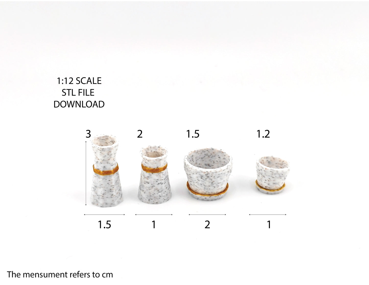 Bring life to your miniature scenes with this STL 3D < 1:12 Resin Plant Pots and Modern vases, Sleek Nordic Design>!
Discover stylish resin plant pots and modern vases featuring sleek Nordic design. Elevate your home decor with minimalist elegance and timeless Scandinavian charm
It is 1:12 size . Perfect for enrich your dollhouse or dioramas. Download, print, and customize to your heart's content!