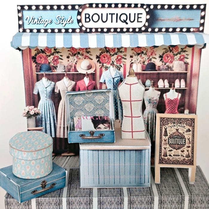 How to make Pick Scene Vintage Boutique Miniature Kit