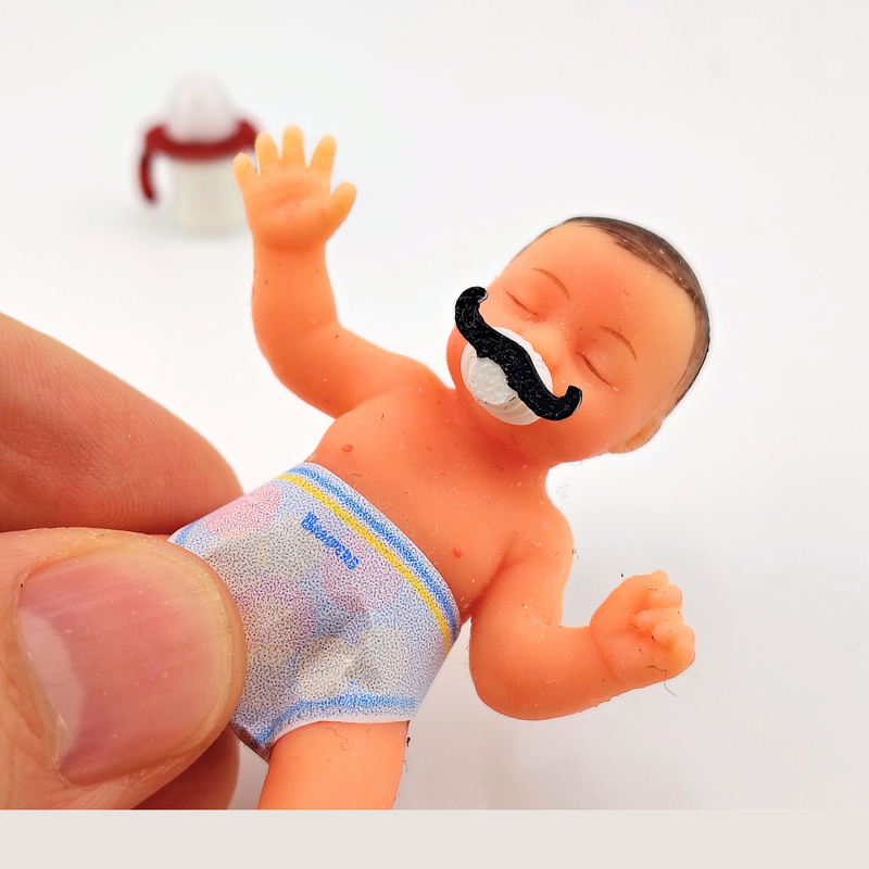1:12 Scale 3D Miniature Pacifier Sippy Cup STL Files (Digital Download)