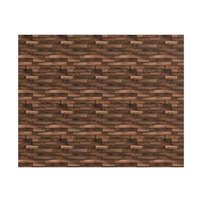 Wood Plank Texture Floor Pattern for 1:12 dollhouse - Rustic Brown