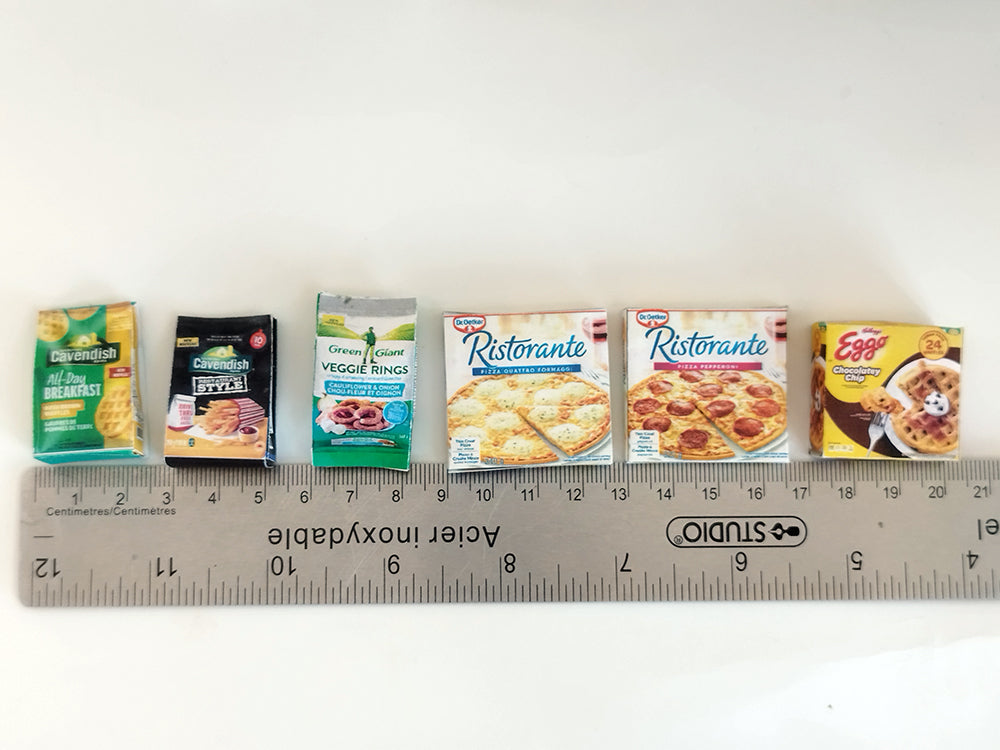 1:6 scale Frozen foods - Printable Dollhouse Frozen foods
