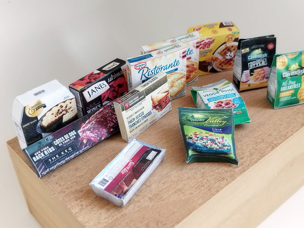 1:6 scale Frozen foods - Printable Dollhouse Frozen foods