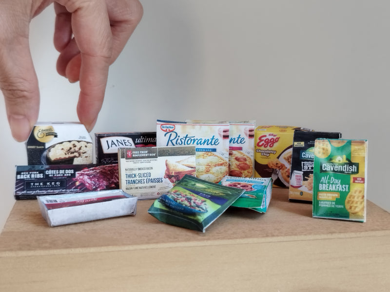1:6 scale Frozen foods - Printable Dollhouse Frozen foods