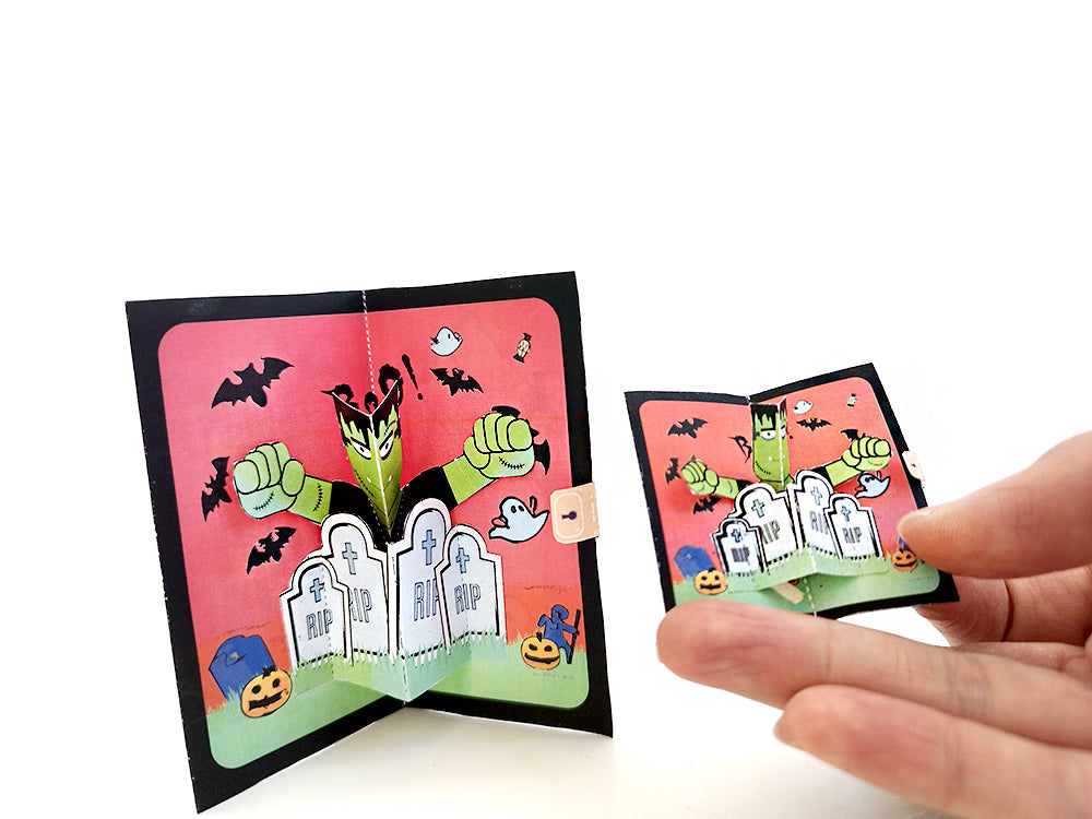 *FREE DOWNLOAD*  Large & mini Halloween Pop-up card, DIY card, customize card, mini card, Pop-Up card template