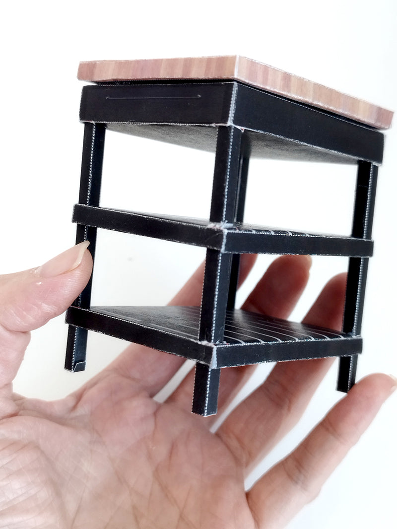 1:12 IKEA Kitchen Island, Kitchen table - Printable Dollhouse furniture,  DIY, printable miniature template