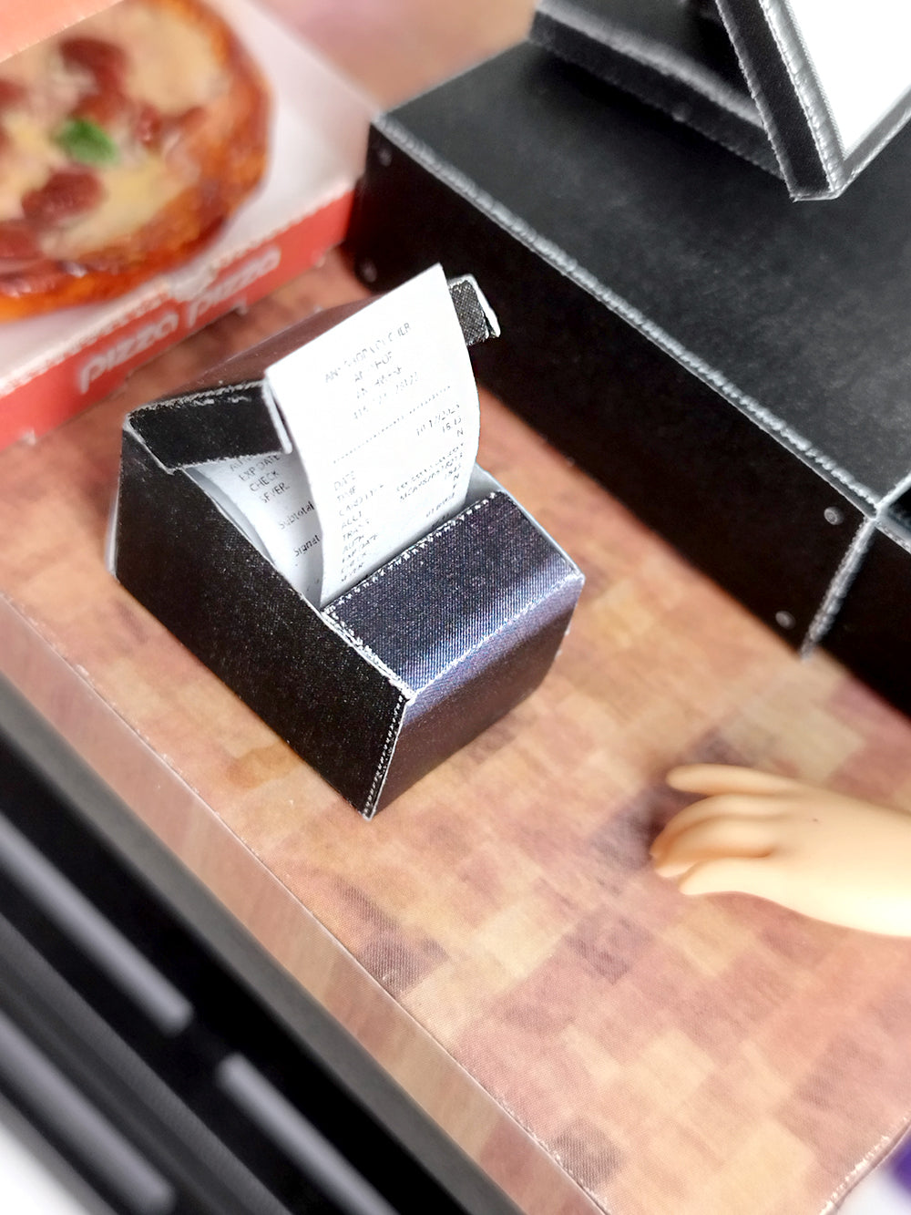 1:6 DIY Printable Cashier Set — Miniature Payment Machine for Doll Shop, Supermarket, Fast Food, Convenience Store