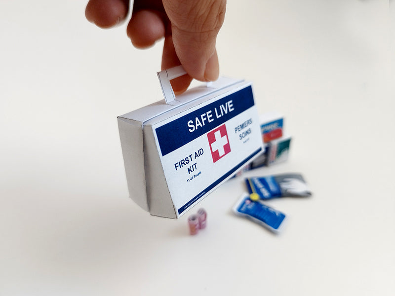 Dollhouse First Aid Kit: Miniature Medical Box, Bandages (PDF Pattern)
