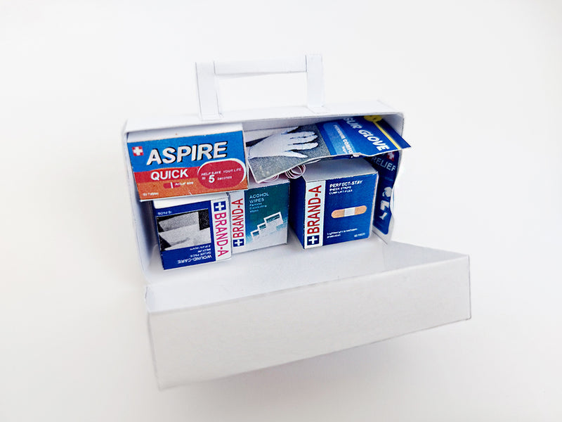Dollhouse First Aid Kit: Miniature Medical Box, Bandages (PDF Pattern)