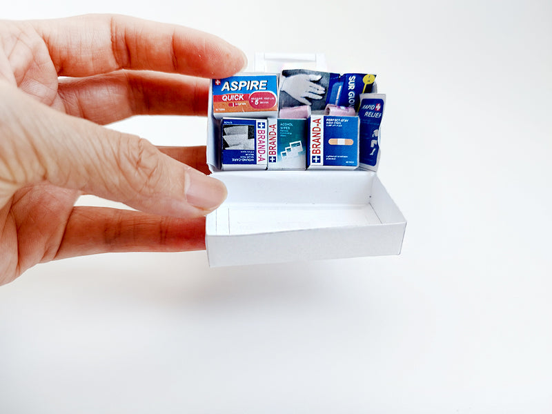 Dollhouse First Aid Kit: Miniature Medical Box, Bandages (PDF Pattern)