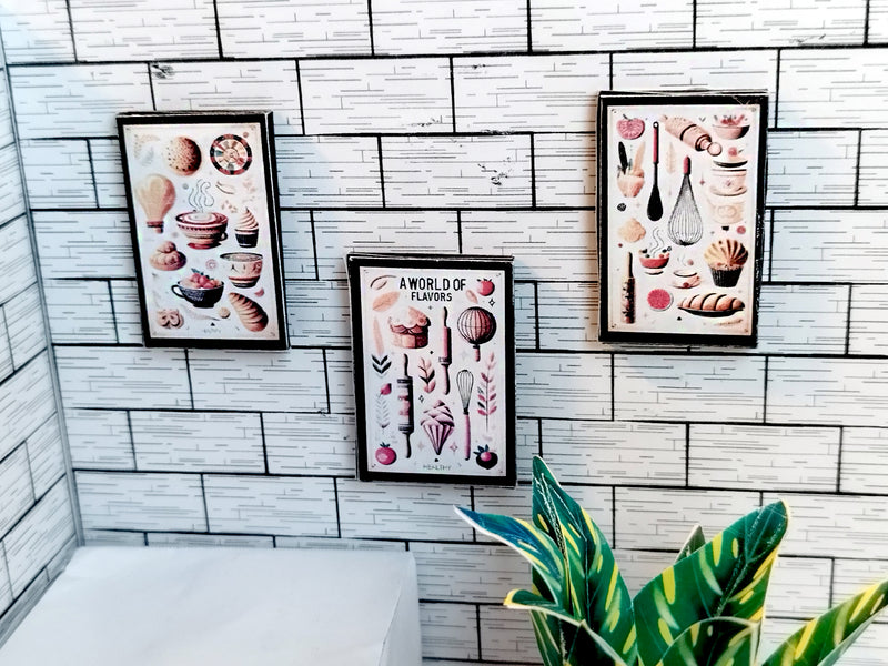 Dollhouse Wall Art Prints - Miniature Photos, 1:6 and 1∶12 Scale (Digital Download)