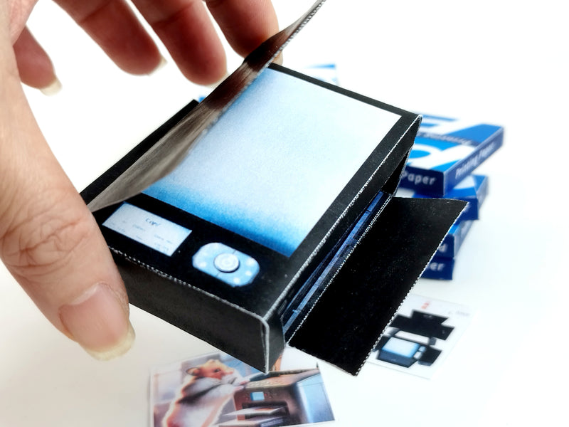 1:6 paper printer and printing paper  -  Designed for crafting dollhouse office space