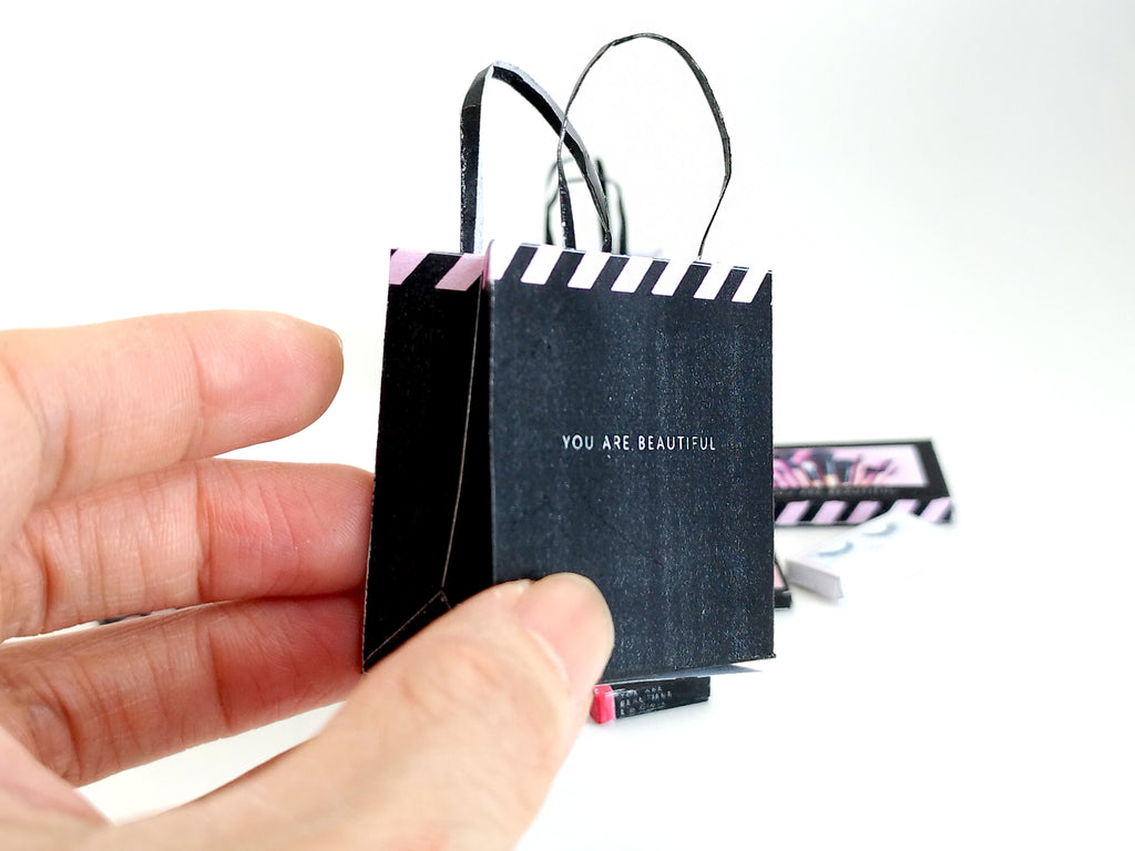 1:6 Scale Dollhouse Makeup Set, Cosmetic Accessories (PDF Pattern)
