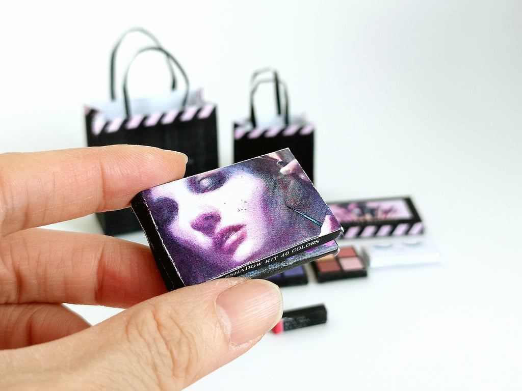 1:6 Scale Dollhouse Makeup Set, Cosmetic Accessories (PDF Pattern)