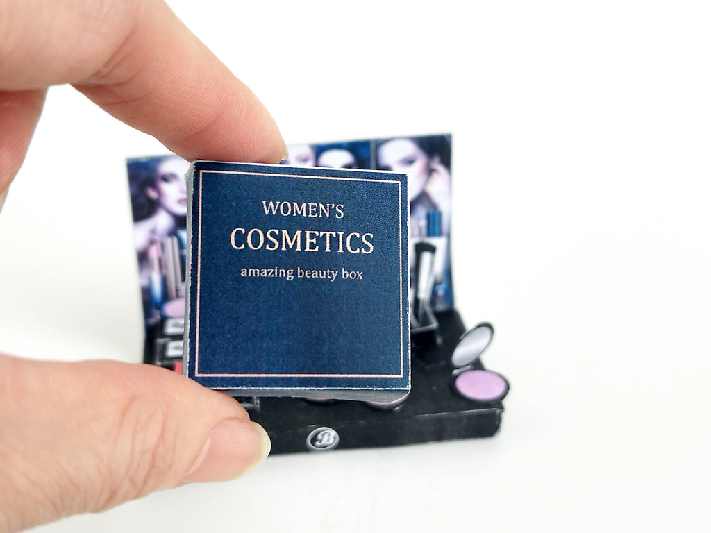 16 items make up and Cosmetic Display - DIY for 1:6 dollhouse