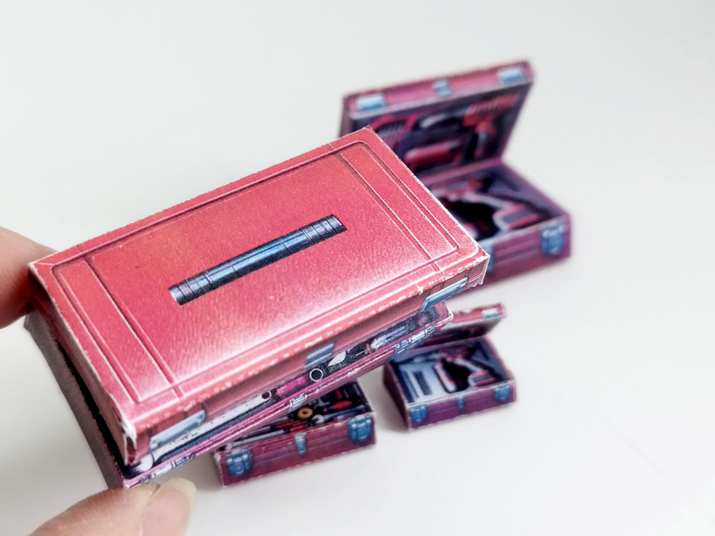 1:6 and 12 scales Tool Boxes -  Hand Tool Kit that using in dollhouse garage