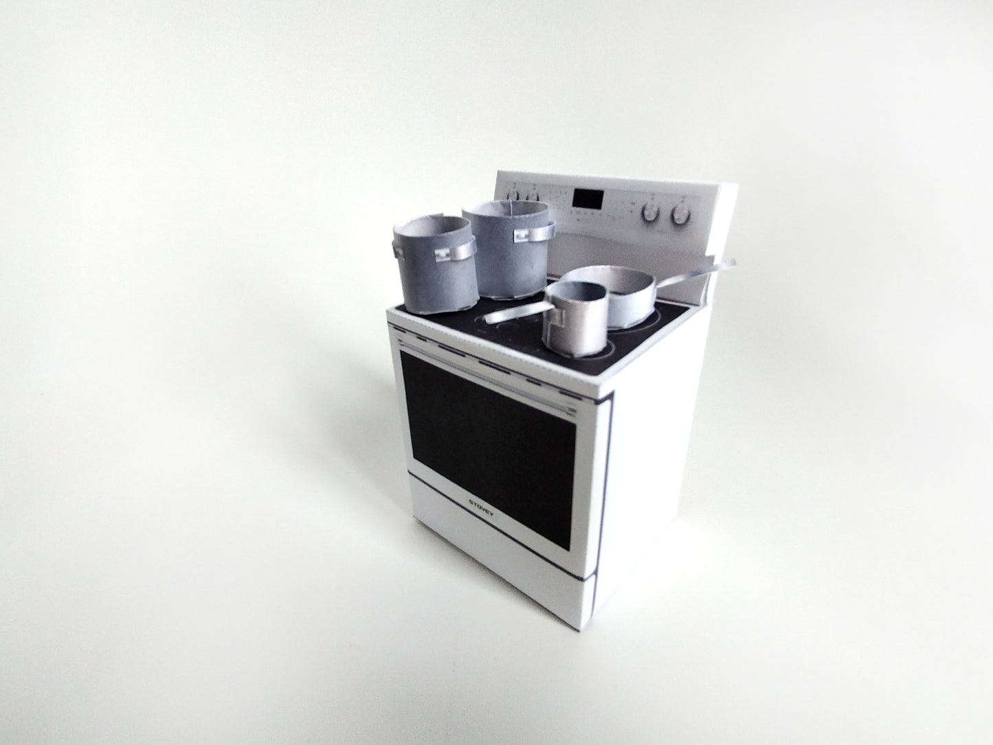 1:12 Kitchen Pots and pans- Printable Dollhouse furniture,  DIY, printable miniature template