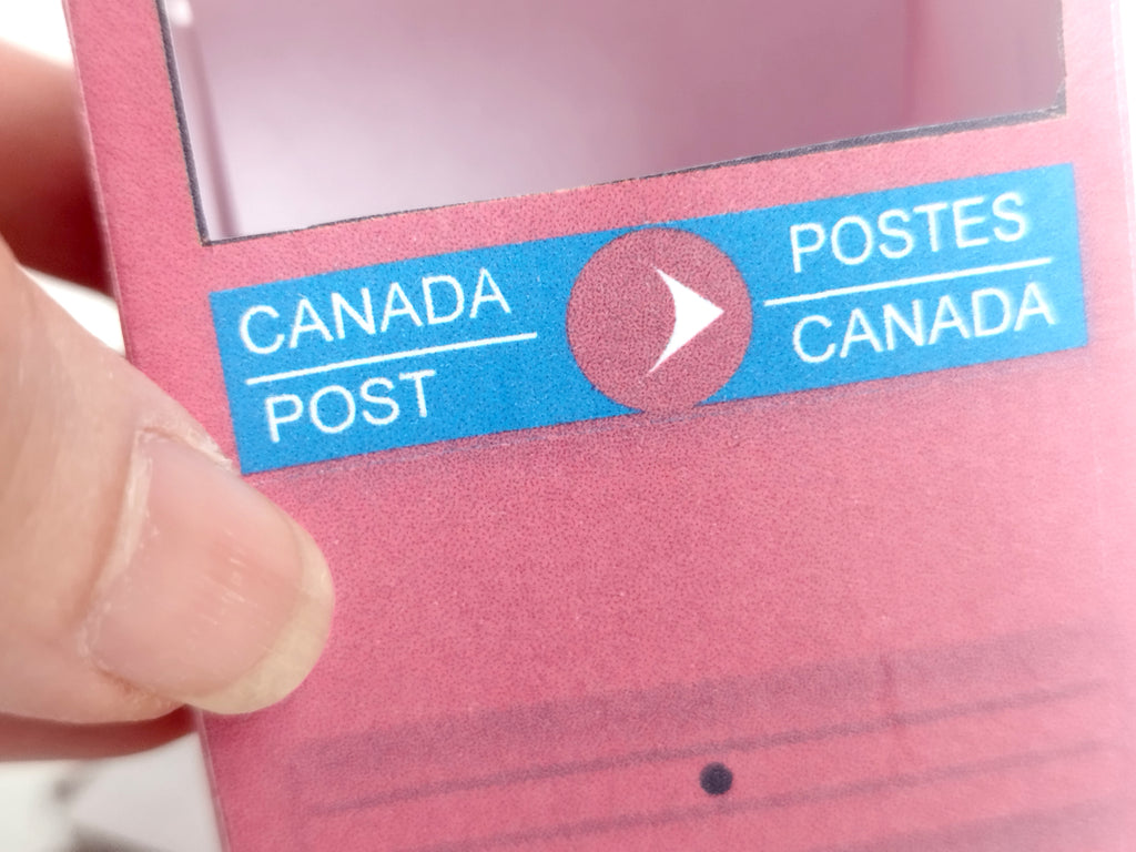 1:12 post office mail box and packages with envelops, canada post