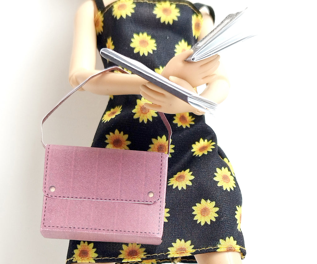1:6 School bag and notebook, DIY miniatures, children project and paper craft