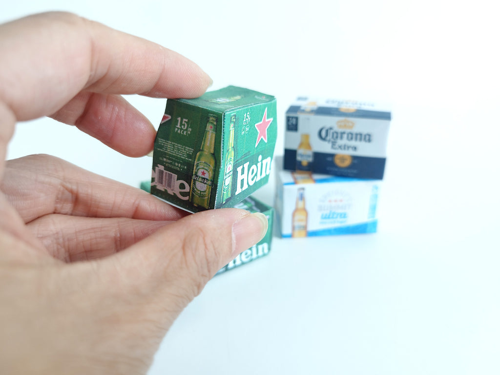 1:6 Scale , 5 items beers, cold drinks, refrigerator beer, alcohol ,  yearly ornament