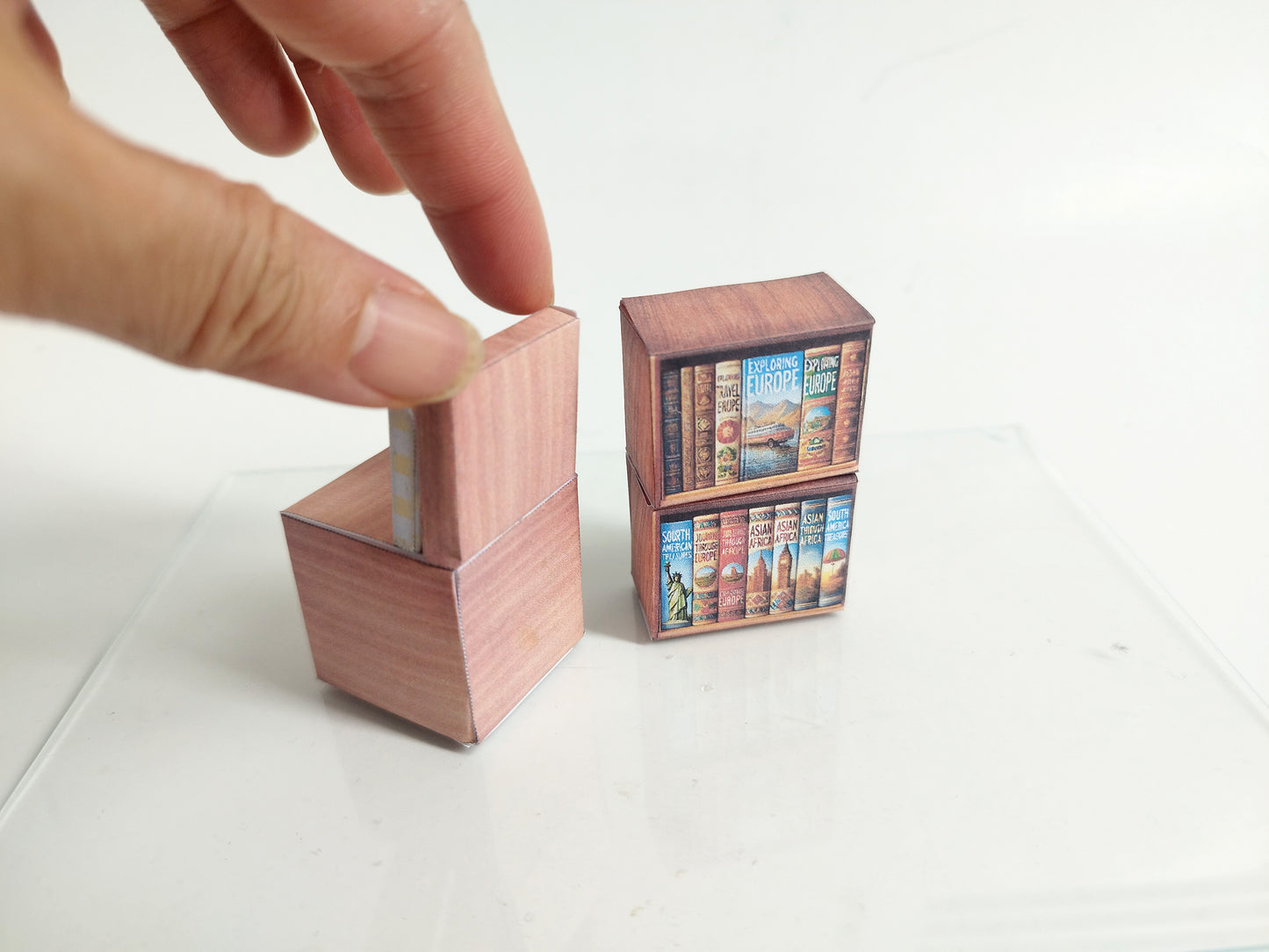 1:12 Bedroom mini wooden chair - Printable Dollhouse furniture DIY, printable miniature template, BMM shoe box miniature