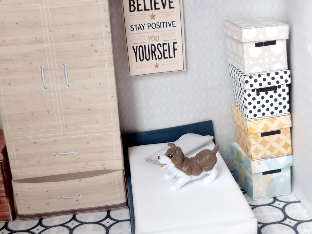 1:12 organization boxes 4 items in different color, easy fold