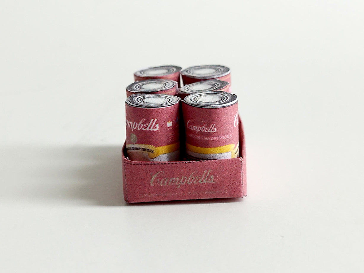 DIY Craft Template — 6 Soup Can Styles for 1:6 Doll Supermarket