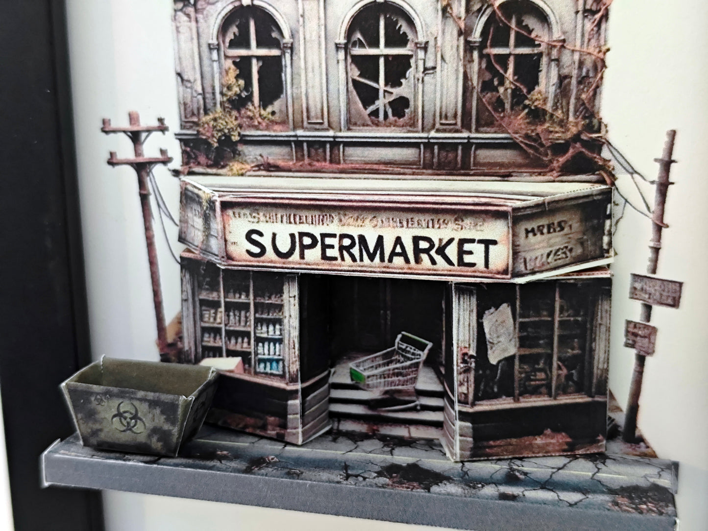 - PickScene Zombie Hypocaust Supermarket - 5*7 inches 3D frame