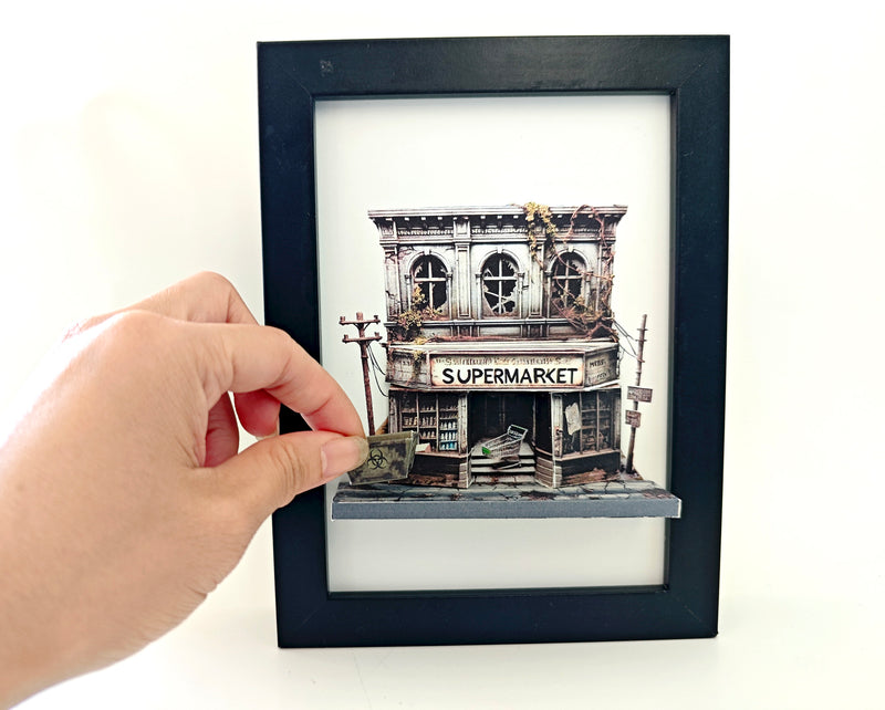PickScene Zombie Hypocaust Supermarket 5*7 inches 3D frame