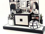  Perfect for marking any occasion, this printable template brings creative 3D design to life in the form of a charming Shoes shop miniature pop-up frame. 