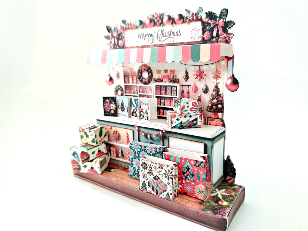 Christmas stand, Christmas presents, cards, bags, DIY present for friends, holiday card, gift idea,