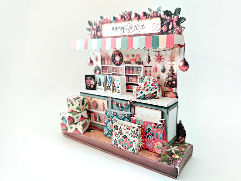 Christmas stand, presents, cards, bags, DIY present for friends, holiday card, gift idea,