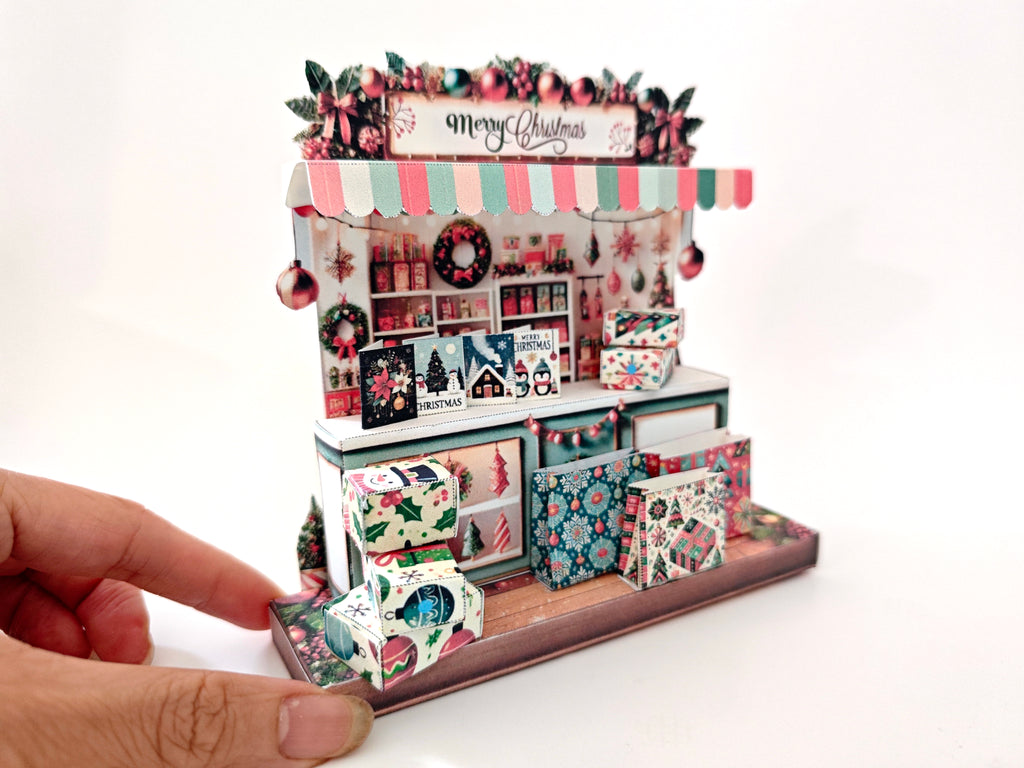 Christmas stand, Christmas presents, cards, bags, DIY present for friends, holiday card, gift idea,