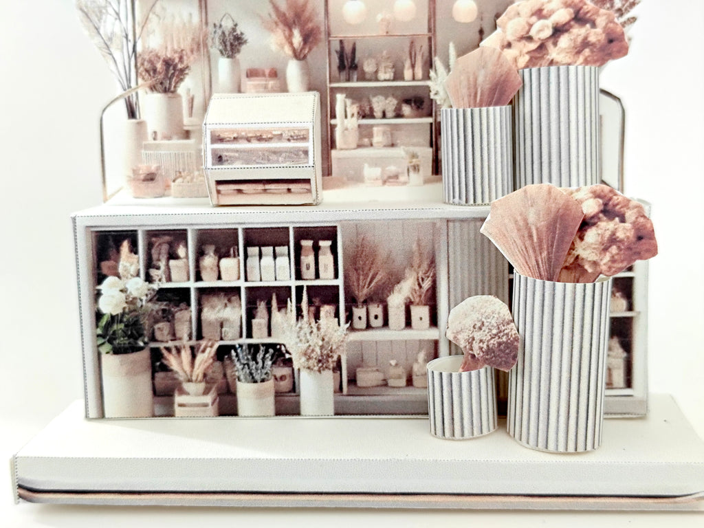 - Pick Scene - Cozy Florist, Flower Shop Stand. DIY miniature, instant download template, home decoration, sweet home,  dollhouse