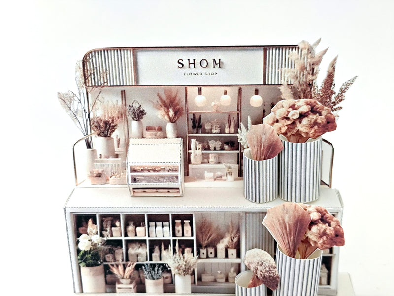 DIY Miniature Flower Shop Stand Template (Digital Download)